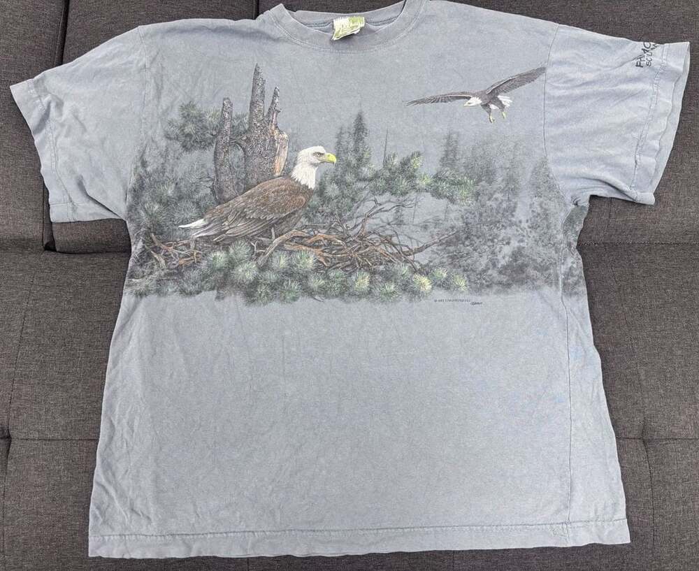 Philmont Scout Ranch Vintage Bald Eagle Nature Graphic T-Shirt XL Made in USA